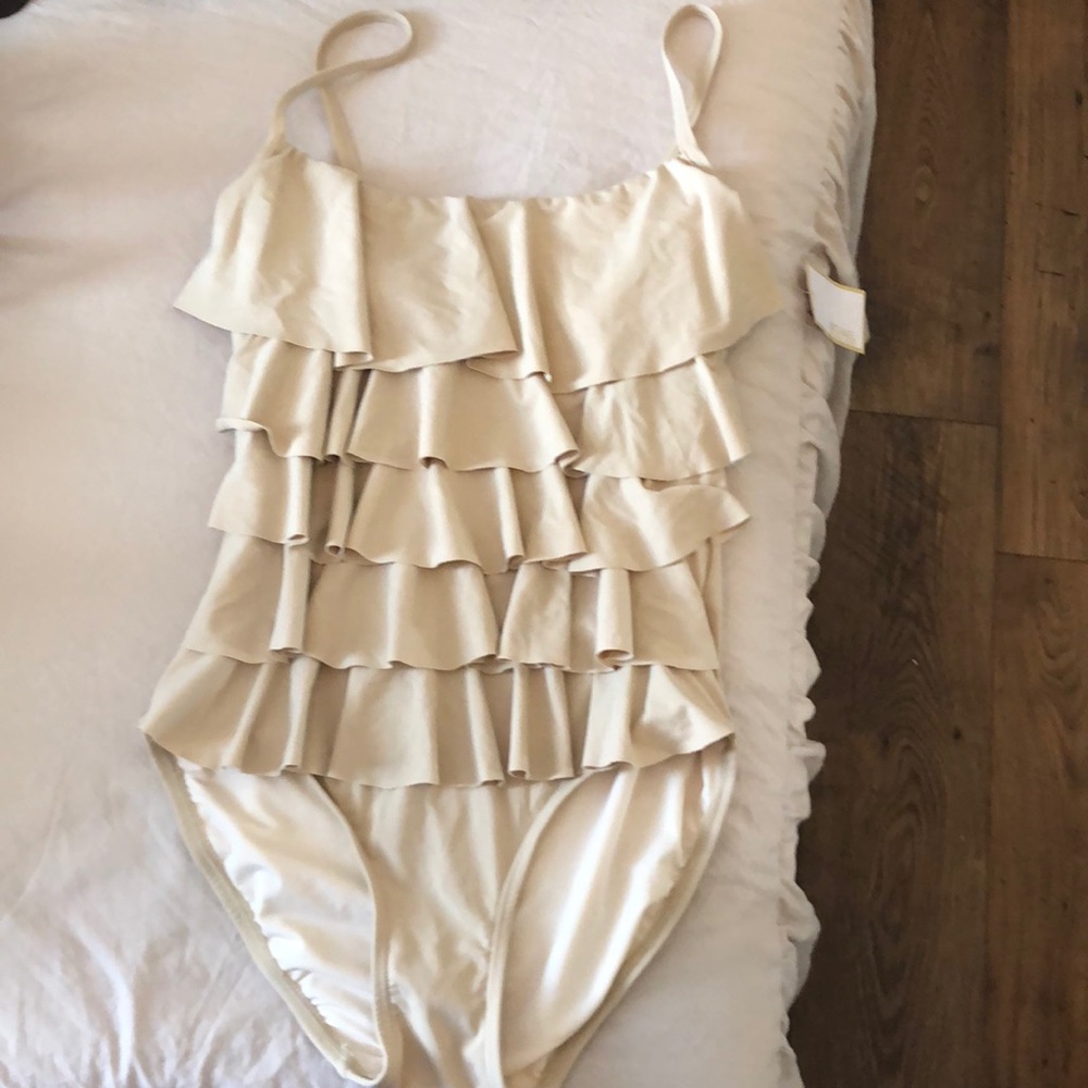 NWT Michael Kors ruffle one piece